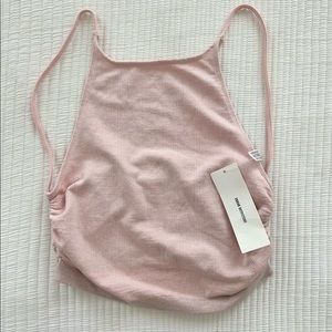 Urban Outfitters Backless Baby Pink Top
